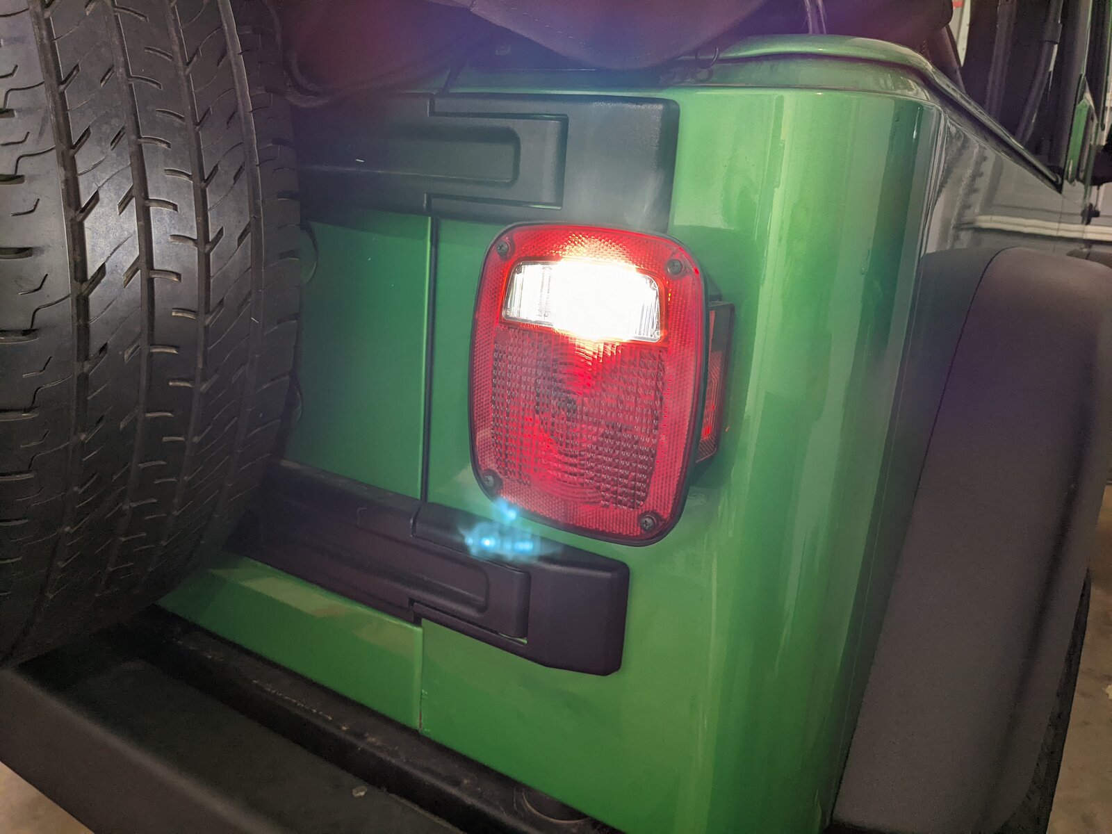 rev lights on