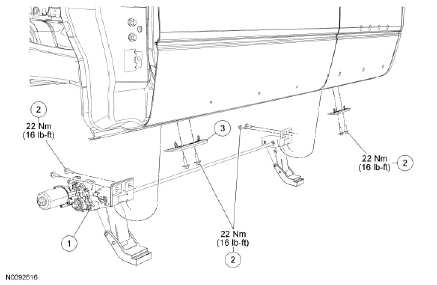 power running board diagram